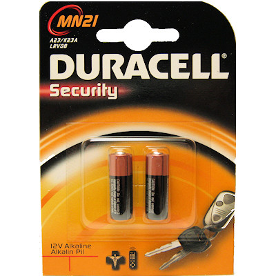 Set of 2 MN21 A23 Duracell batteries